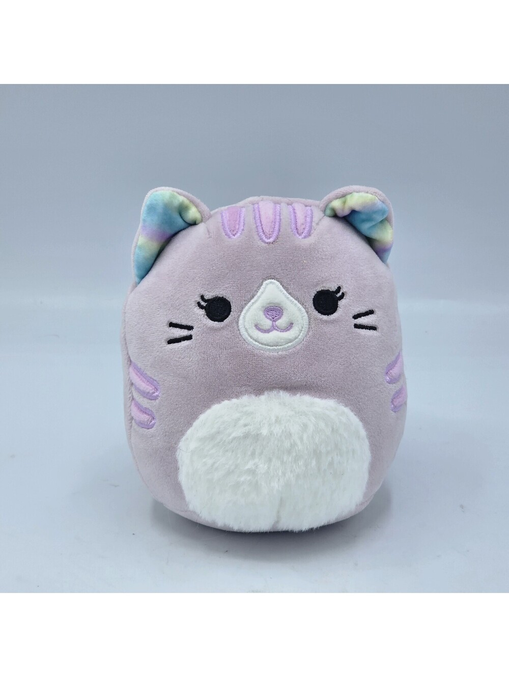 Squishmallow Tabitha Purple Mauve Kitty Cat Tie Dye Ears 5" Plush Kellytoy